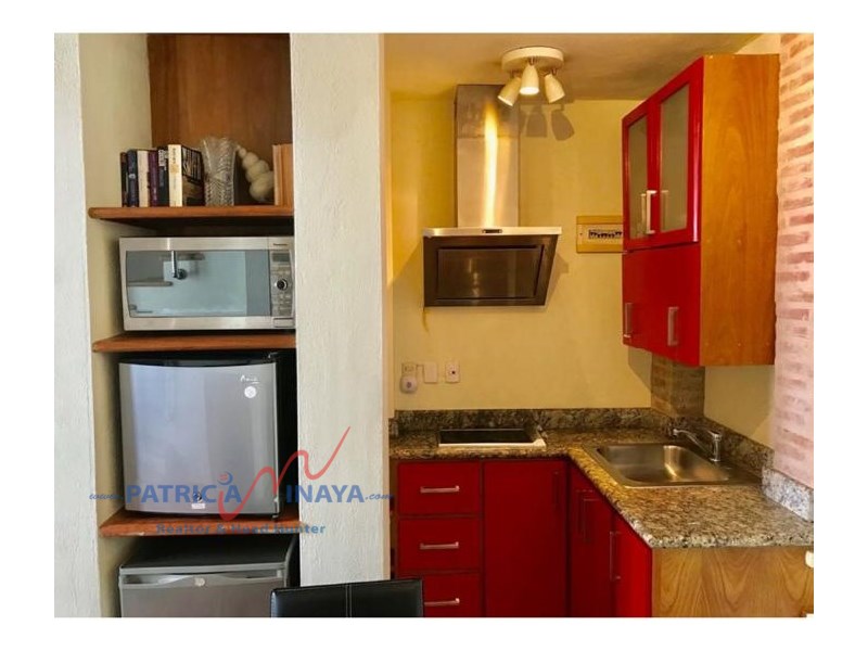 Alquilo apartamento, 50mts Zona Colonial, 1 habitaciones, área social con piscina